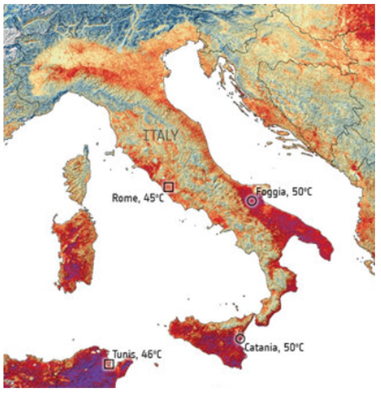 Italia temperature registrate