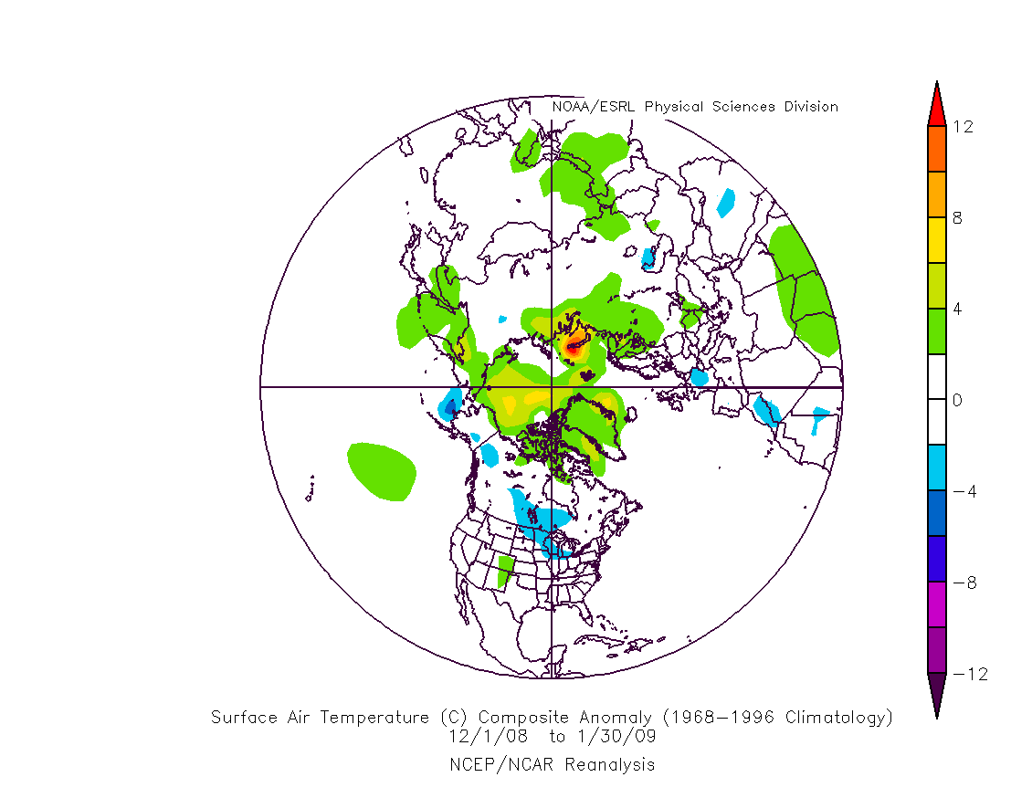 T emisfero Nord dic08-gen09