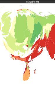 The carbon map, cumulative emissions 1850-2011
